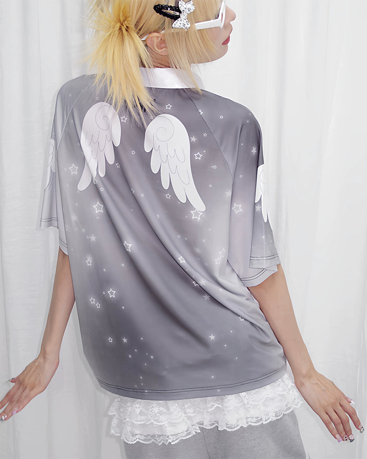 CFIERCE Angel Says OK Graphic Raglan T-Shirt - view 8