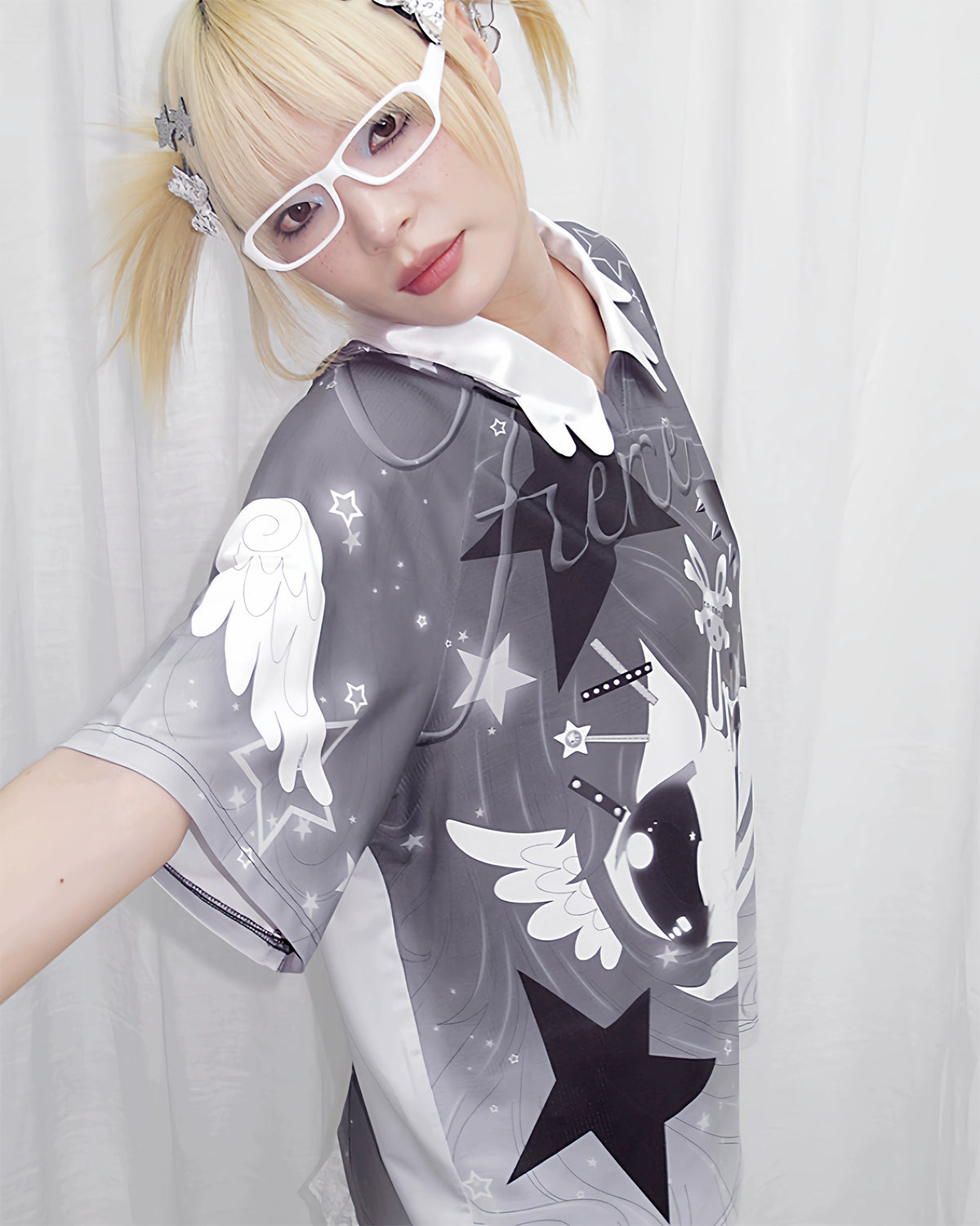 CFIERCE Angel Says OK Graphic Raglan T-Shirt - view 14
