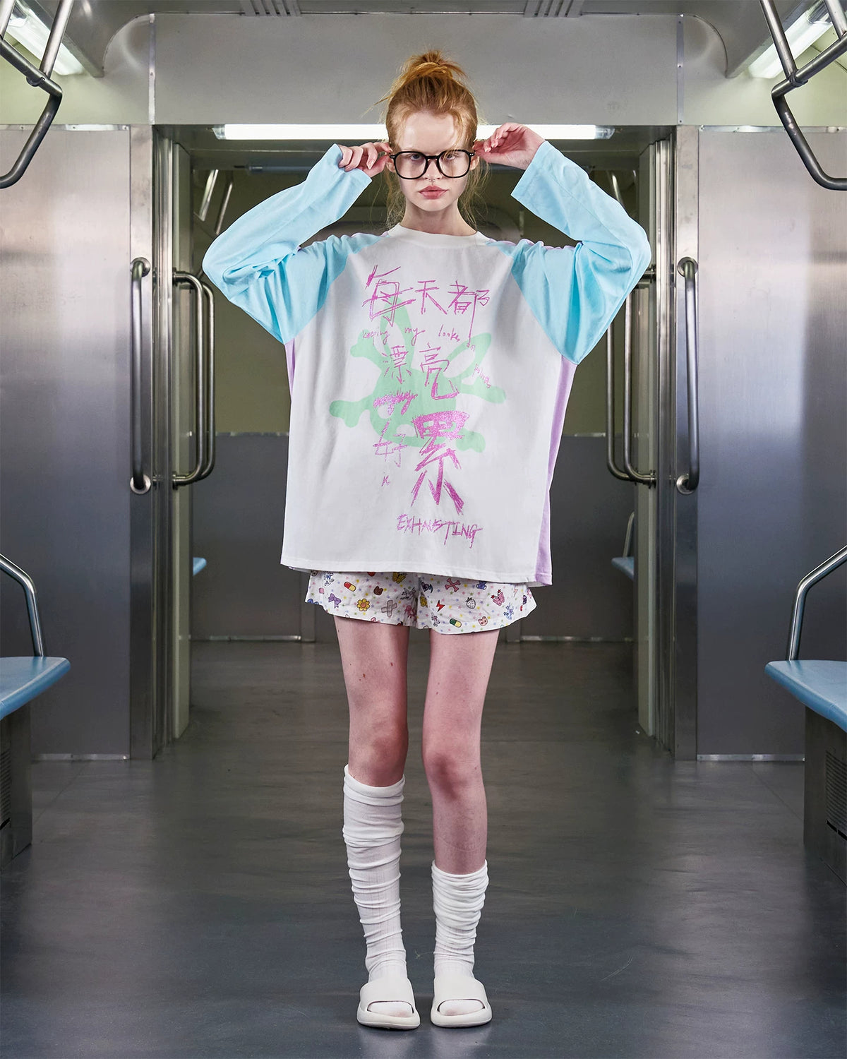 CFIERCE Pretty Is Exhausting Glitter Raglan Top - view 12
