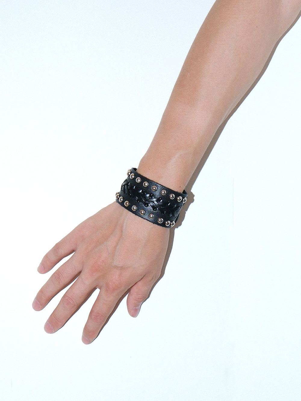 Multi-Layer Studded Leather Bracelet