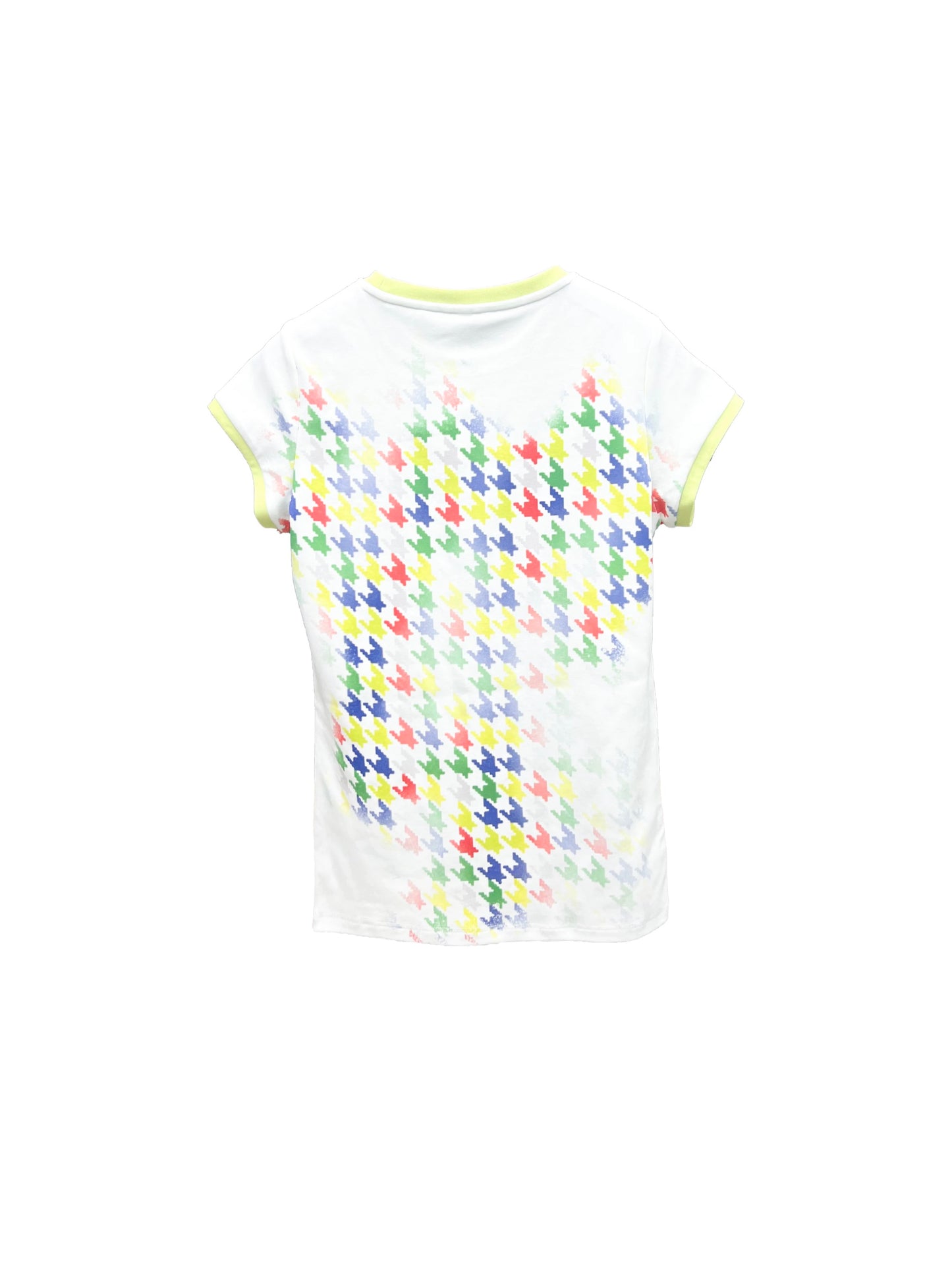 CHAI SS26 「フリー」千鳥格子スパンコールTシャツ - デコンストラクテッド コントラスト刺繍シャツ
