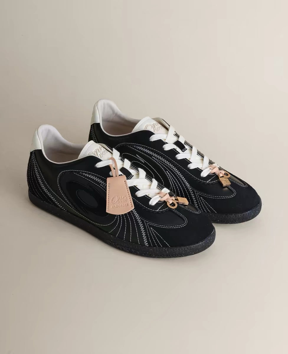 OLDORDER Turbine Lite "Ebony Sage" Sneakers - Women's Low-Profile Retro GAT Shoes