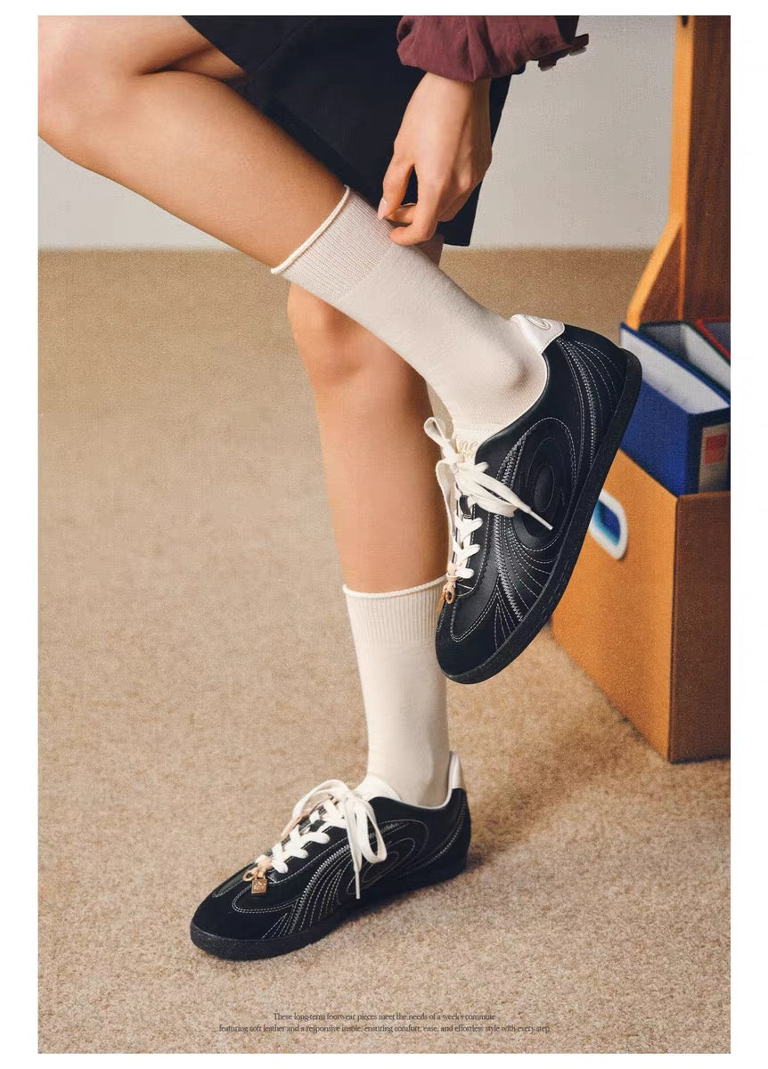 OLDORDER Turbine Lite "Ebony Sage" Sneakers - Women's Low-Profile Retro GAT Shoes