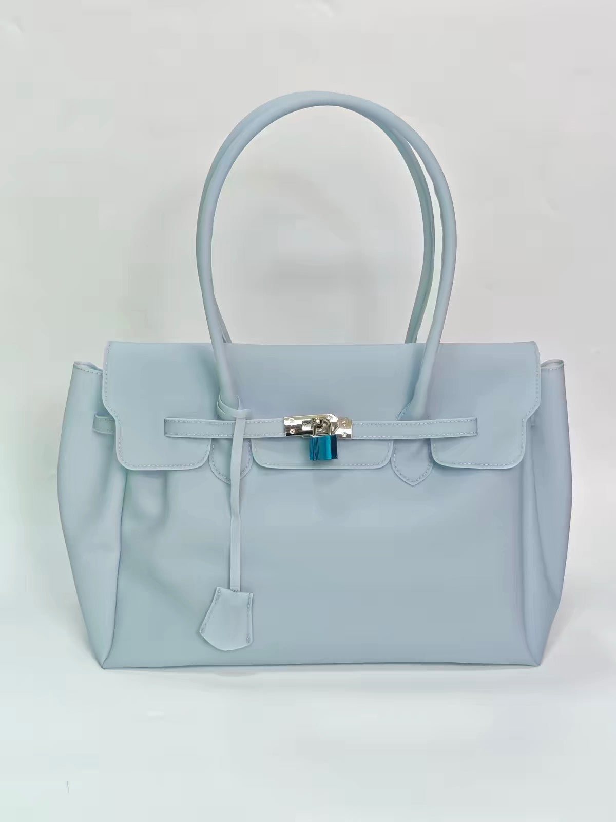 New Summer Jelly Firkin Shoulder Tote - Casual Clear Underarm Bag with Top-Handle