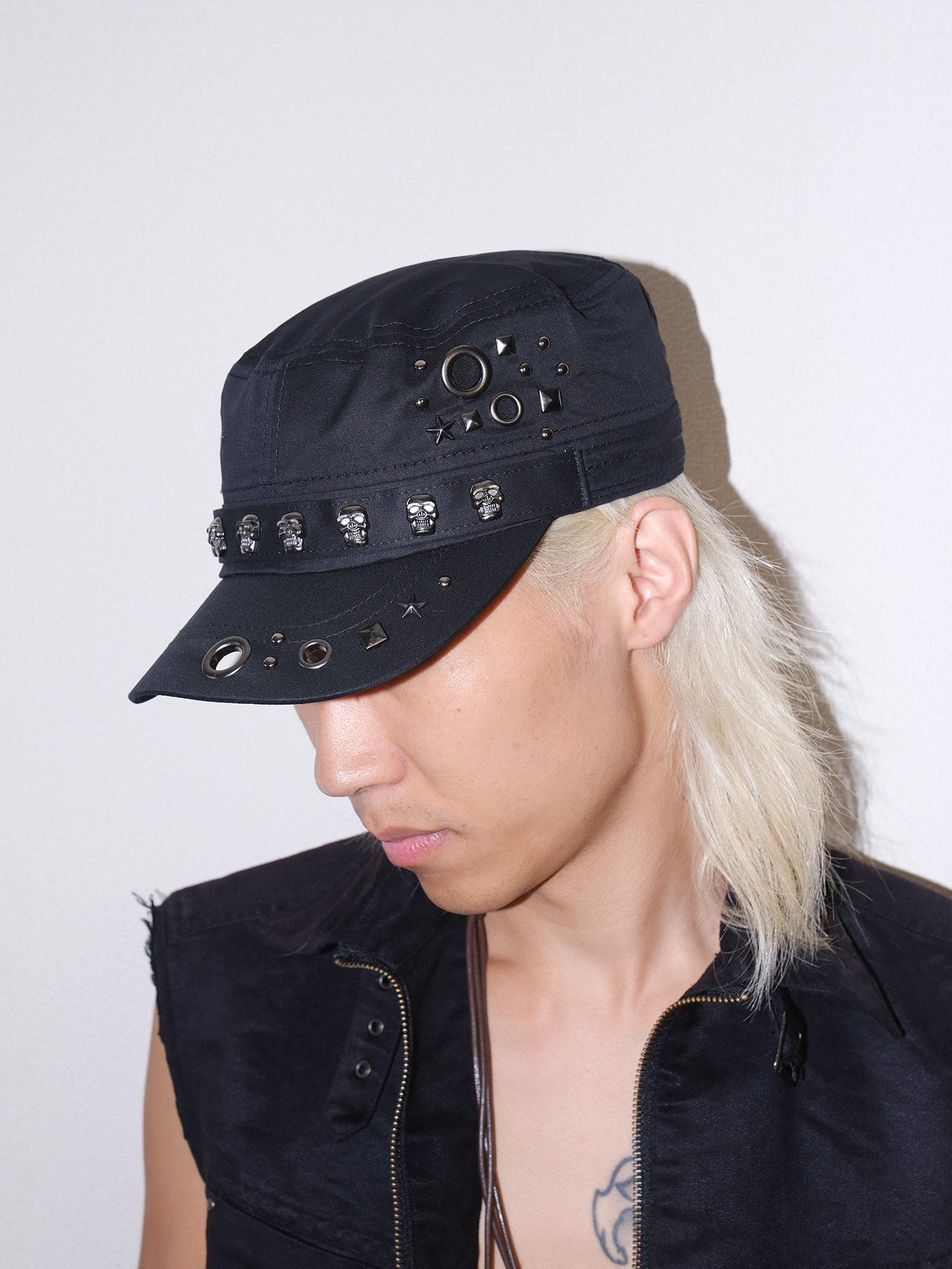 Subculture Y2K Skull Studded Dad Hat