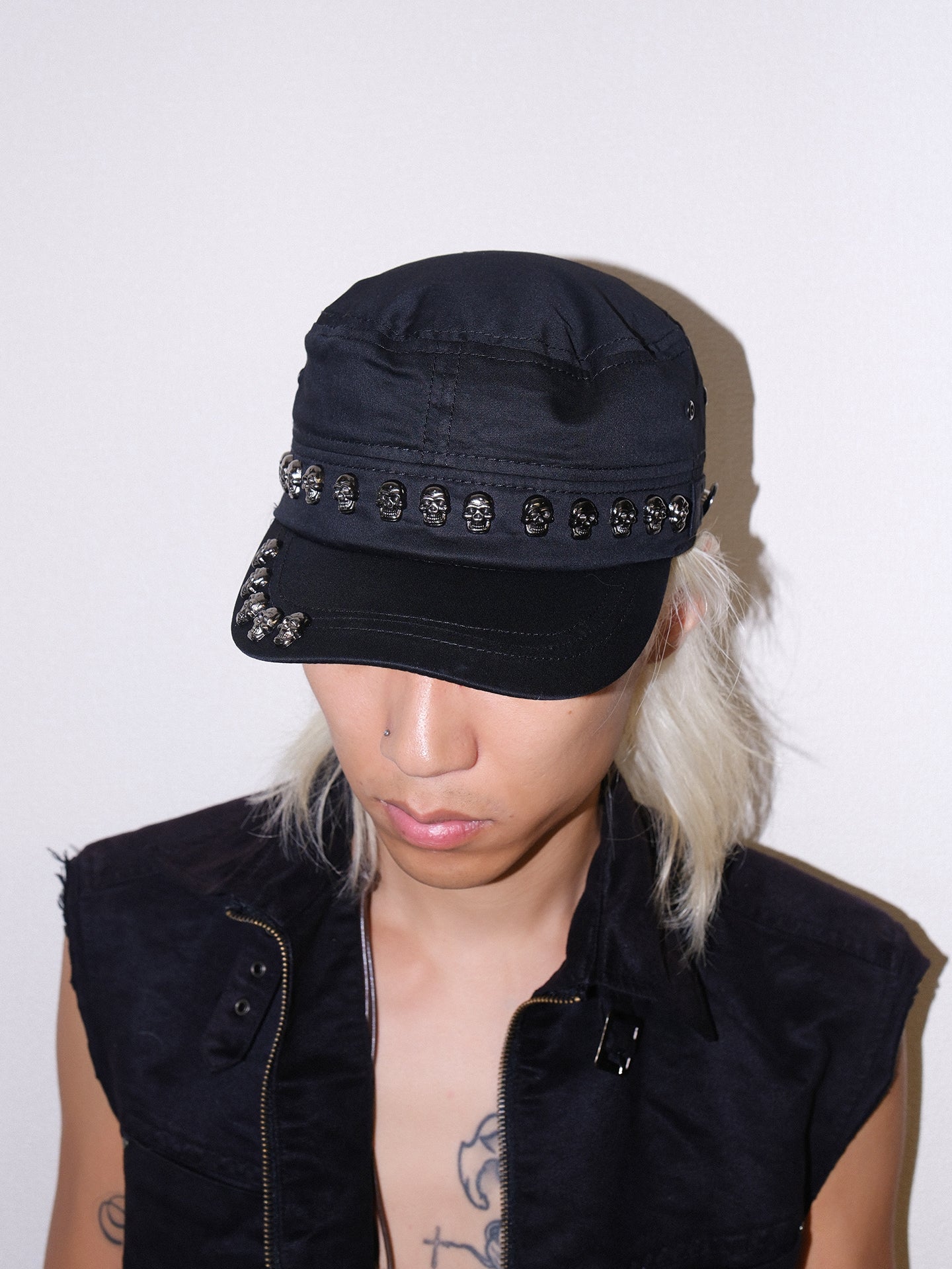 Subculture Y2K Skull Studded Dad Hat